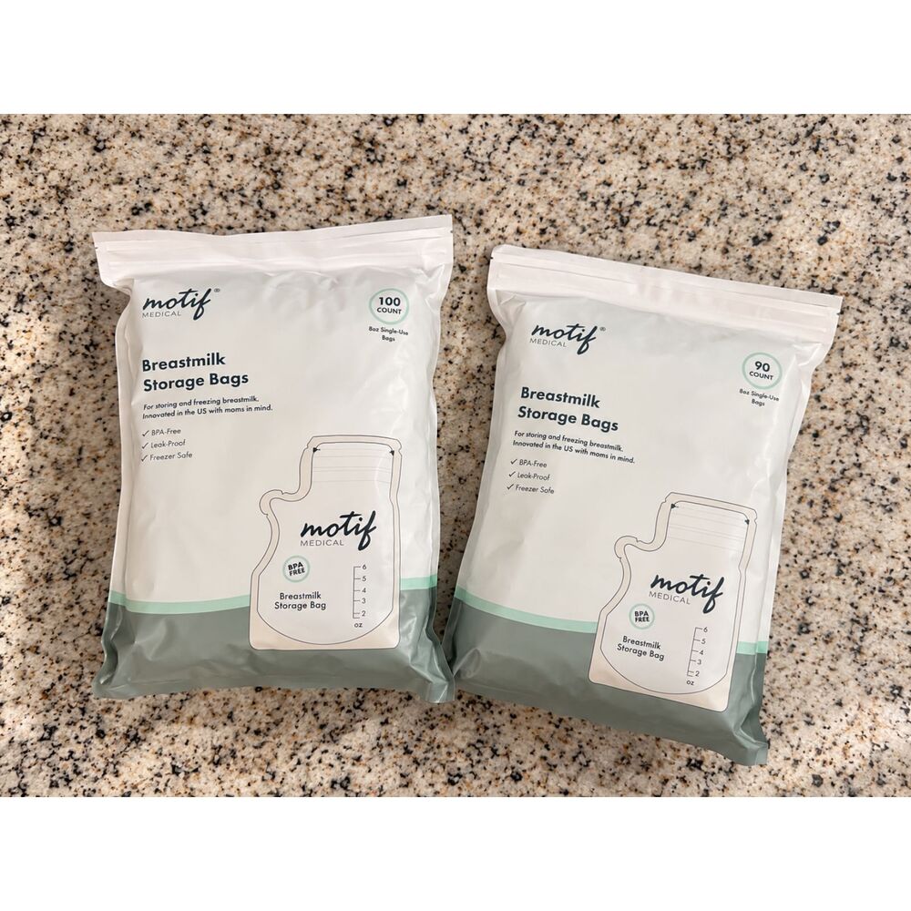 Motif Breastmilk Storage Bags 190 Count Sealed